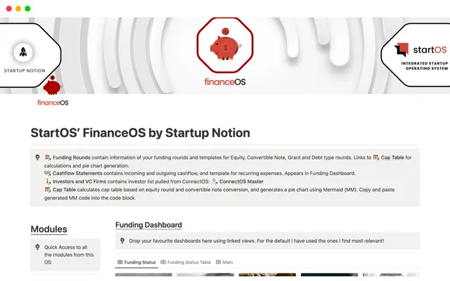 StartOS’ FinanceOS by Startup Notion