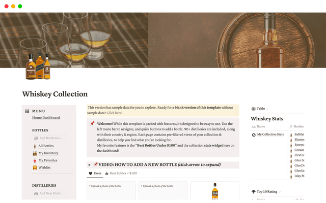 Whiskey, Scotch & Bourbon Collection